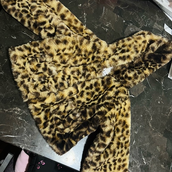 RZ by Rachel Zoe - Toddler Leopard Print Faux Fur Jacket - Picture 1 of 5